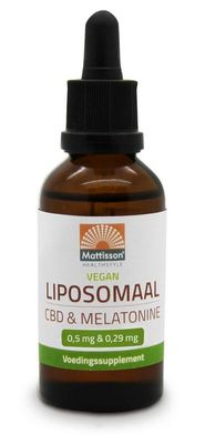 Vegan liposomaal CBD 0.5mg & melatonine 0.29mg