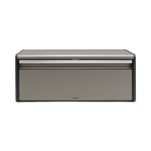 Brabantia broodtrommel met klepdeksel - Platinum