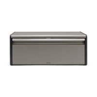 Brabantia broodtrommel met klepdeksel - Platinum