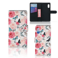 Samsung Xcover Pro Hoesje Butterfly Roses - thumbnail