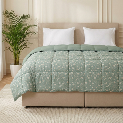 1+1 Gratis Wasbaar Easy Dekbed Zonder Overtrek - Zonder Overtrek - Traditional Flower - Dekbed-Discounter.nl