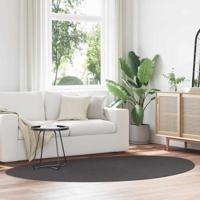 Tapijt HUARTE Antraciet 160 x 230 cm Polyester