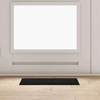 Deurmat Zwart 40 x 60 cm Teddy Stof Deurmat Zwart 40 x 60 cm Teddy Stof