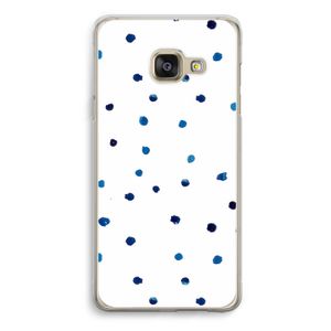 Blauwe stippen: Samsung Galaxy A3 (2016) Transparant Hoesje