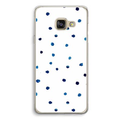 Blauwe stippen: Samsung Galaxy A3 (2016) Transparant Hoesje
