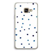 Blauwe stippen: Samsung Galaxy A3 (2016) Transparant Hoesje