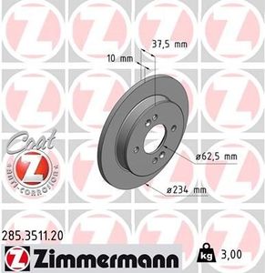 Remschijf Coat Z 285351120
