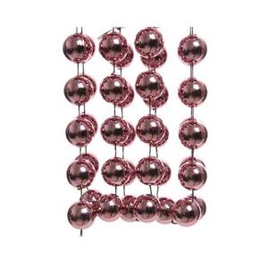 Kerst XXL kralen guirlande oud roze 270 cm kerstboom versiering/decoratie   -