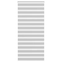VidaXL Zebra rolgordijn 110x230 cm stofbreedte 105,9 cm lichtgrijs