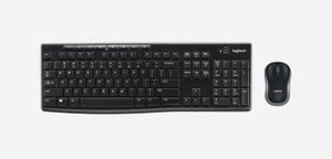 Toetsenbord Logitech MK270 Qwerty +muis zwart