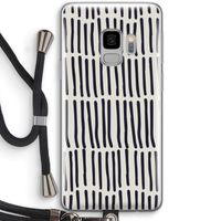 Moroccan stripes: Samsung Galaxy S9 Transparant Hoesje met koord