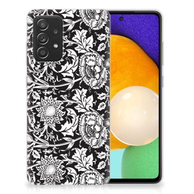 Samsung Galaxy A52 (5G/4G) | TPU Case | Black Flowers