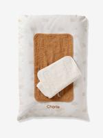 Luiermatras en 2 aanpasbare verschoonmatten IN DE WOLKEN wit, bedrukt