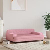 VidaXL Hondenmand 90x53x30 cm fluweel roze - thumbnail