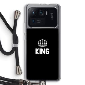 King zwart: Xiaomi Mi 11 Ultra Transparant Hoesje met koord