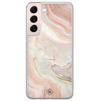 Samsung Galaxy S22 Plus siliconen hoesje - Marmer waves