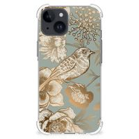 Case voor iPhone 15 Vintage Bird Flowers - thumbnail
