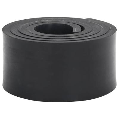 Rubberen rand voor sneeuwploeg 180x10x1 cm zwart