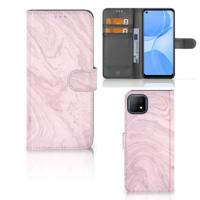 OPPO A73 5G | Bookcase | Marble Pink - Origineel Cadeau Vriendin