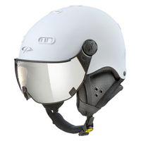 CP Carachillo wit mat skihelm - meekleurend Vizier (4 Keuzes) CP Carachillo wit mat skihelm - meekleurend Vizier (4 Keuzes)