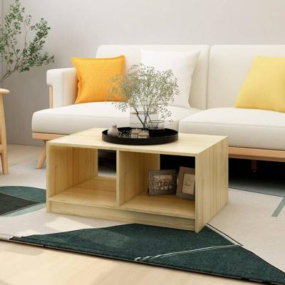 809906 Salontafel 75x50x33,5 cm Massief Hout Grenen