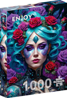 Gothic Flowers Portrait Puzzel 1000 Stukjes