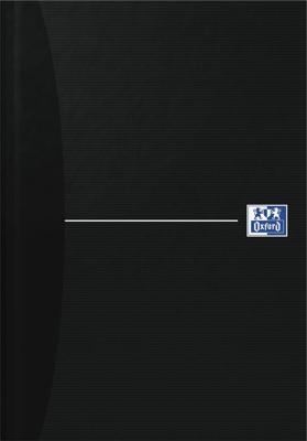 Oxford Office Essentials schrift, harde kaft, 192 bladzijden, gelijnd, ft A5, smart black