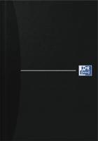 Oxford Office Essentials schrift, harde kaft, 192 bladzijden, gelijnd, ft A5, smart black