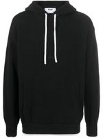 MSGM hoodie à lien de resserrage contrastant - Noir