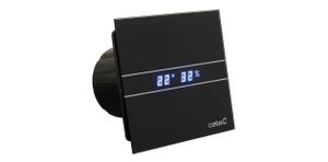 Badkamer Ventilator Cata E-100 GBTH Timer En Vochtsensor 100 mm 4W/8W Zwart