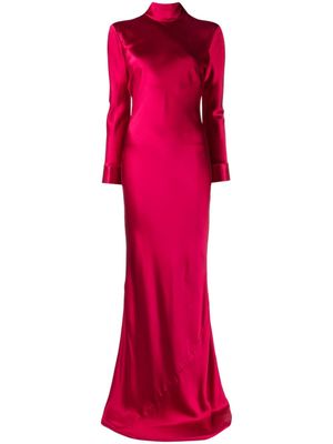 Michelle Mason robe à manches longues - Rouge