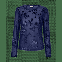FreeQuent - Blauw | Dames | Top | Blauw | L | regular | Kamst mode