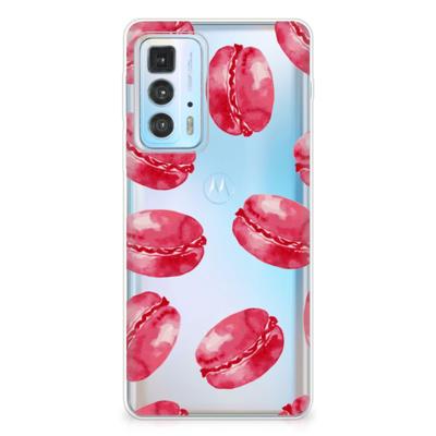 Motorola Edge 20 Pro | Siliconen Case | Pink Macarons