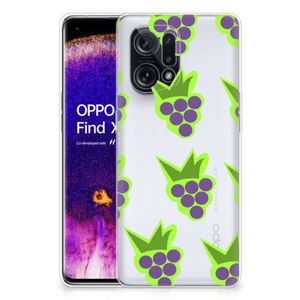 OPPO Find X5 Siliconen Case Druiven