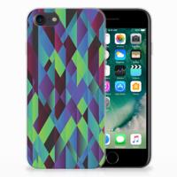 iPhone SE 2022 | SE 2020 | 8 | 7 | TPU Hoesje | Abstract Green Blue