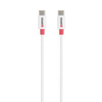 Skross USB-kabel USB 2.0 USB-C stekker, USB-C stekker 1.20 m Wit Rond SKCA0008C-C120CN