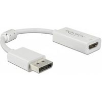 Delock 63936 DisplayPort 1.4 Adapter naar HDMI 4K 60 Hz met HDR-functie Actief wit - thumbnail