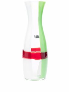 Carlo Moretti carafe bicolore en verre saphir - Blanc