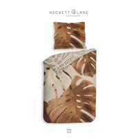 Heckett Lane Dekbedovertrek Katoen Satijn Roca - rustic brown 140x200/220cm