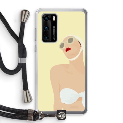 Summer: Huawei P40 Transparant Hoesje met koord