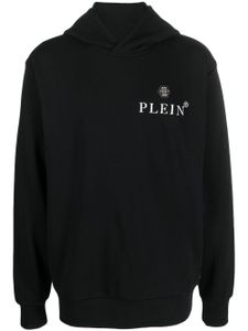 Philipp Plein hoodie à plaque logo - Noir