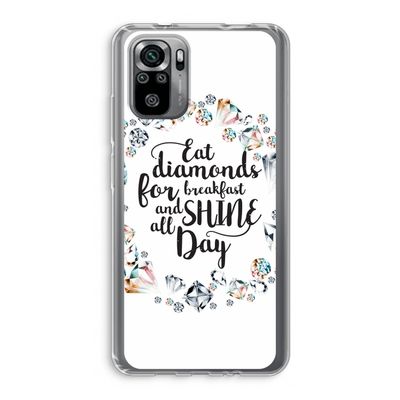 Diamonds: Xiaomi Redmi Note 10S Transparant Hoesje