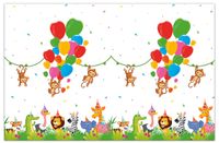 Jungle Dieren Balloons Tafelkleed 120x180cm - thumbnail