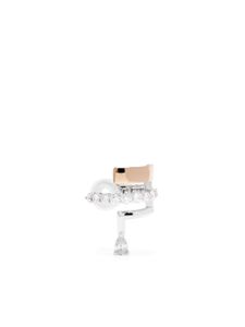 Yeprem bijou d'oreille Whisper en or blanc 18ct pavé de diamants - Argent