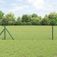 VidaXL Afrasteringspaal groen 10 x 0,6 m (40 x 40 mm gaas)