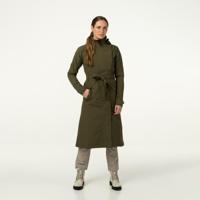 AGU Trench Coat Long Regenjas Urban Outdoor Dames - Groen - M - Waterdicht