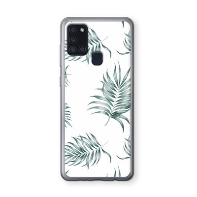 Simple leaves: Samsung Galaxy A21s Transparant Hoesje