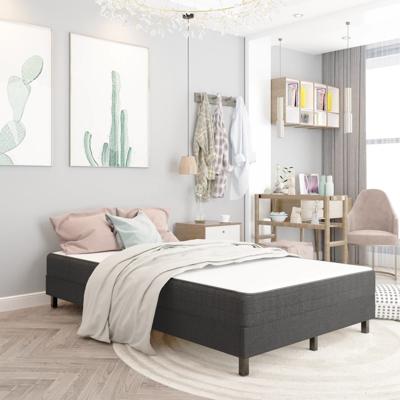 Boxspringframe stof grijs 120x200 cm