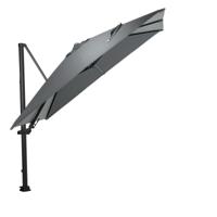 Hawaii Lumen parasol - 300x300 cm - carbon black - light grey