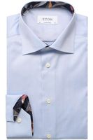 ETON Contemporary Fit Overhemd lichtblauw, Effen - thumbnail